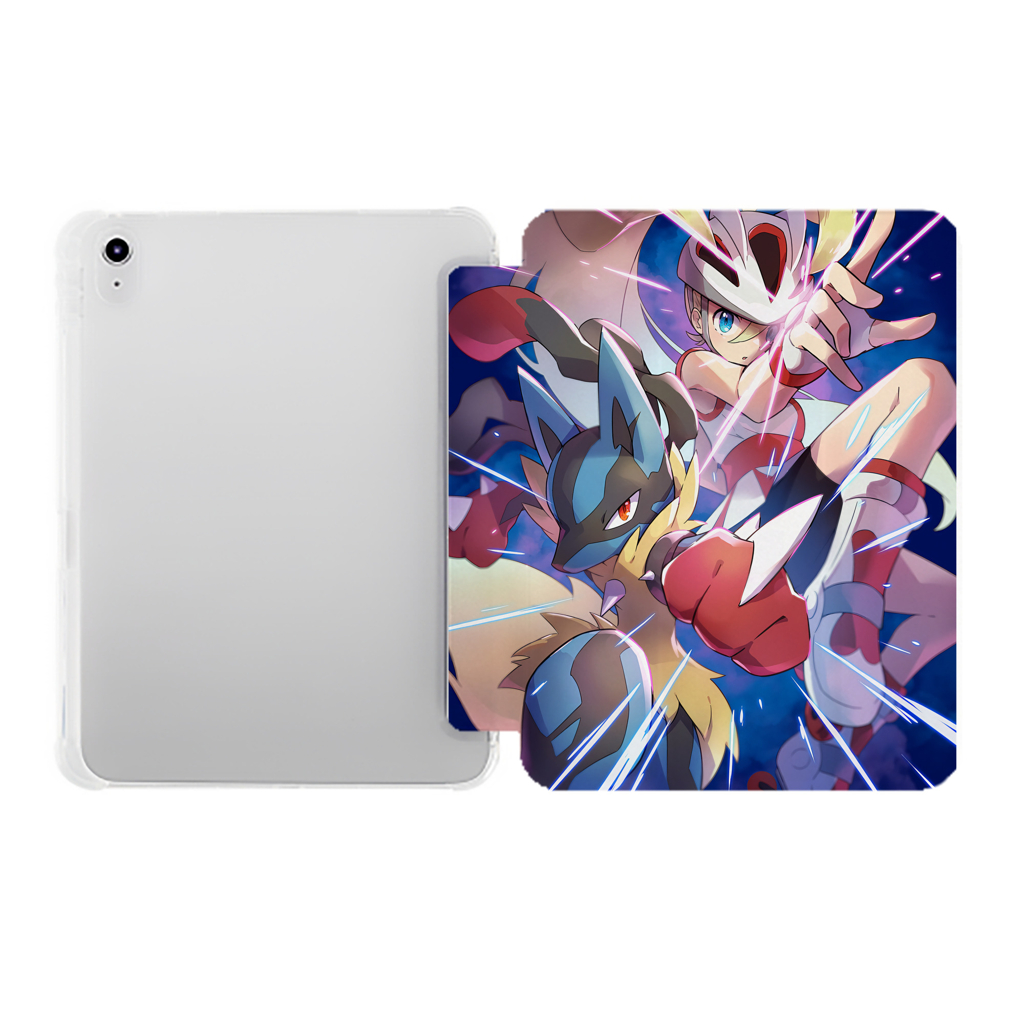（画像用） ポケットモンスター Pokémon IPad ケース ペン収納付き 三つ折りスタンド PUレザー×シリコン 対応機種9.5/10.5/10.9インチ